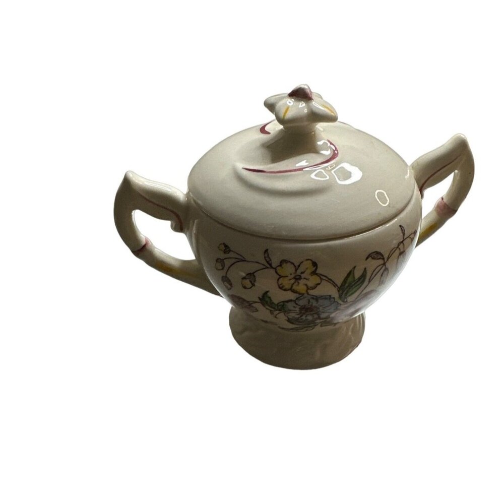 Metlox Sugar Bowl & Lid May Flower
